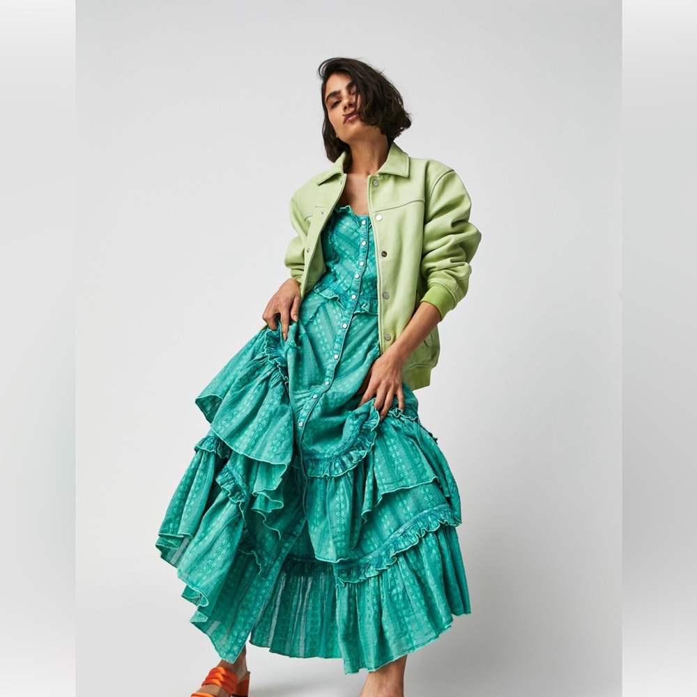 FP Glowing Turquoise Maxi Dress